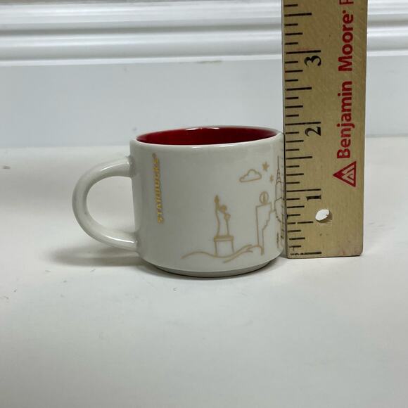 New York NY Starbucks mini Mug Cup DEMI 2oz ORNAMENT You Are Here Collection - Picture 2 of 5